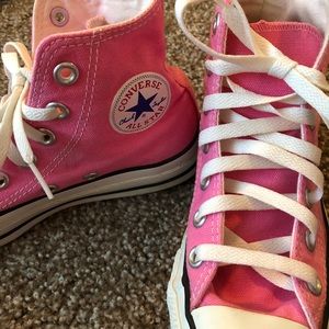 Pink Converse High-Tops
